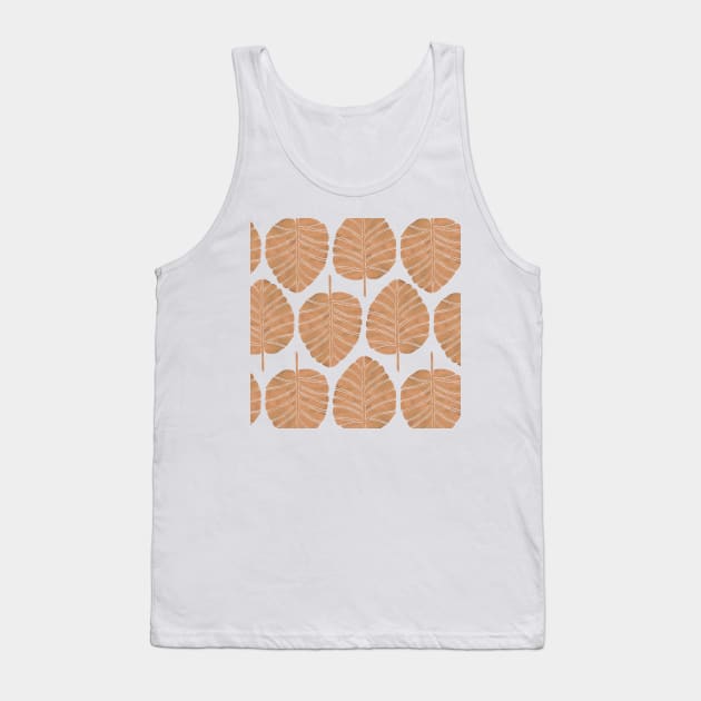 Rose Gold Alocasia Tank Top by CatCoq